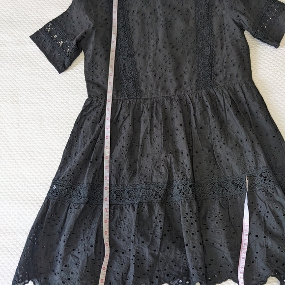 Sunday Mi Amore Eyelet Lace Boho Cotton crochet Dress - Picture 7 of 11